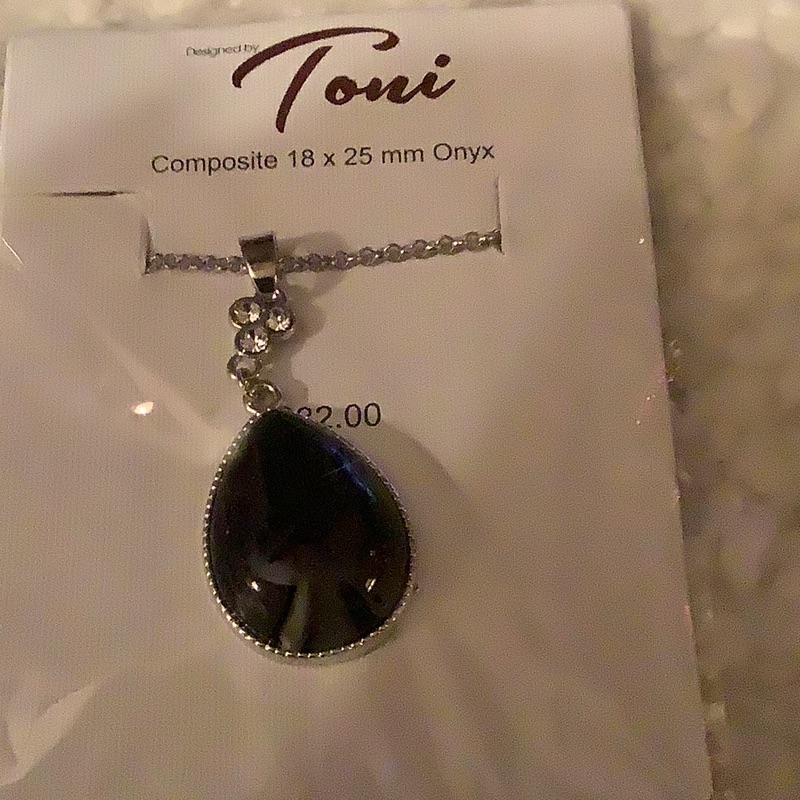 Toni Long Chain Black Onyx Necklace